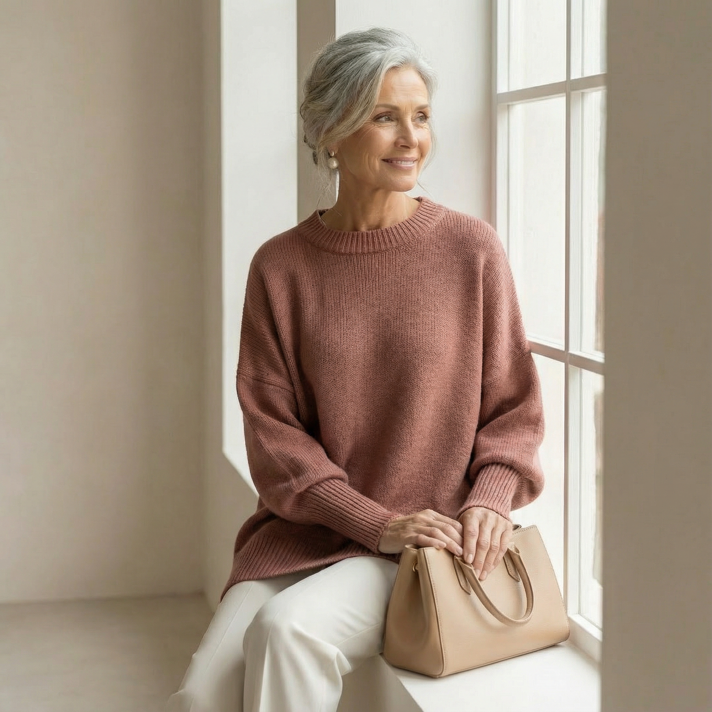 Vellaro suéter poncho oversize de punto