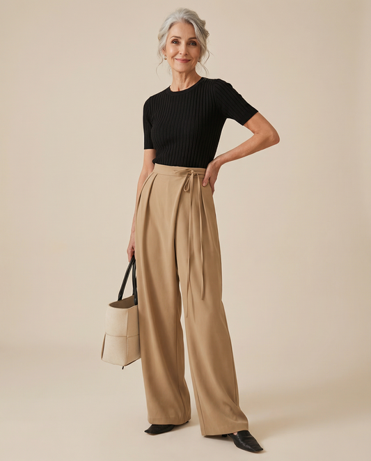 Vellaro pantalón ancho con lazada