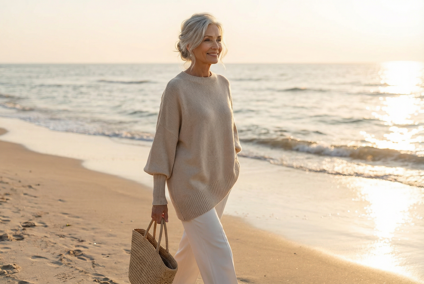 Vellaro suéter poncho oversize de punto