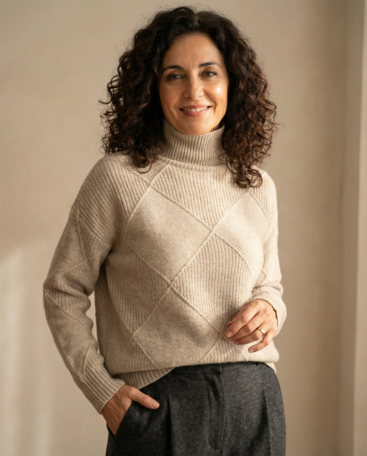 Vellaro suéter de cuello alto acogedor