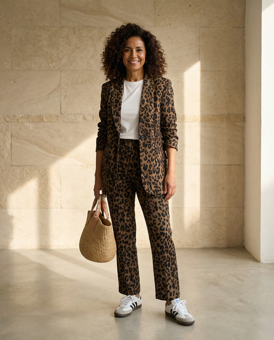 Vellaro conjunto dos piezas estampado