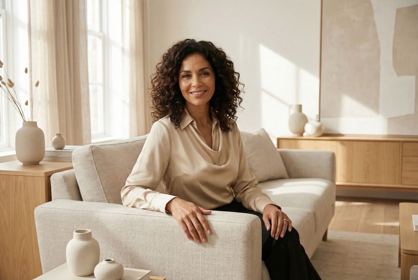 Vellaro blusa satinada elegante